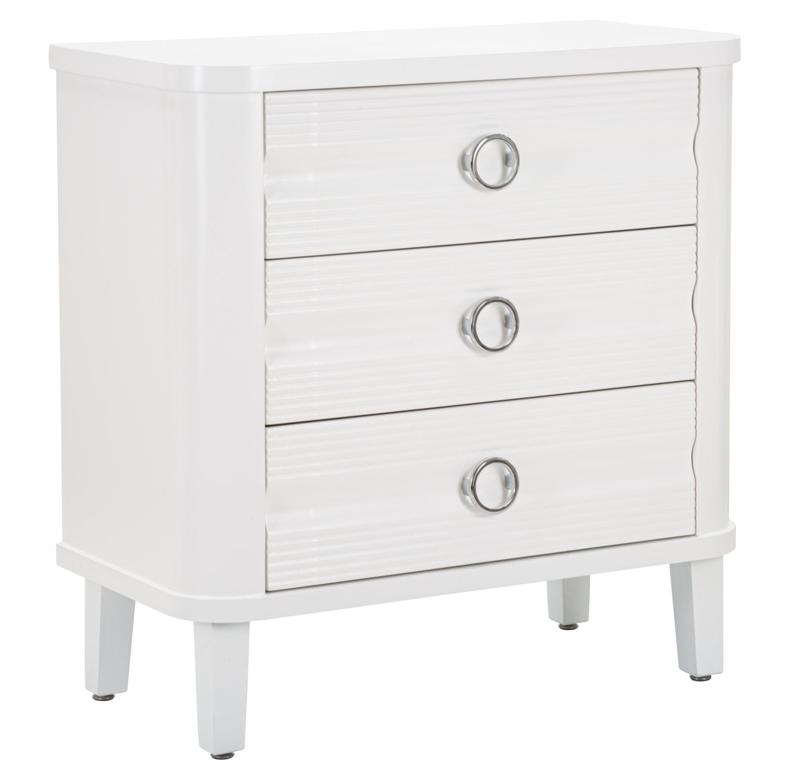 Komoda Shine - Komoda z 3 szufladami - Wymiary 81x40x84 cm - Drewno jodłowe i metal - Elegancki i funkcjonalny design