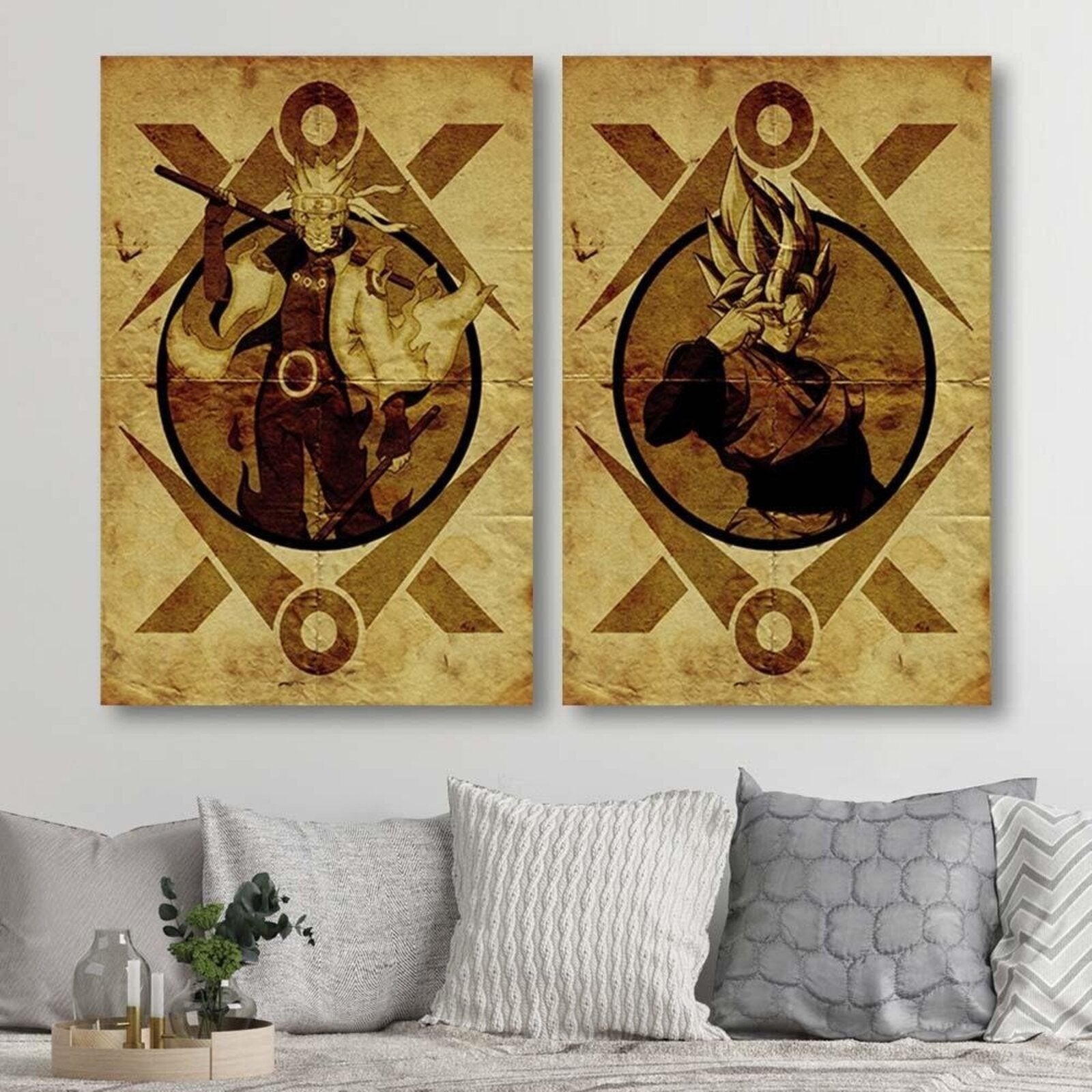 Tableau Naruto médaillon de Naruto Uzumaki III - 50 x 70 cm - 4