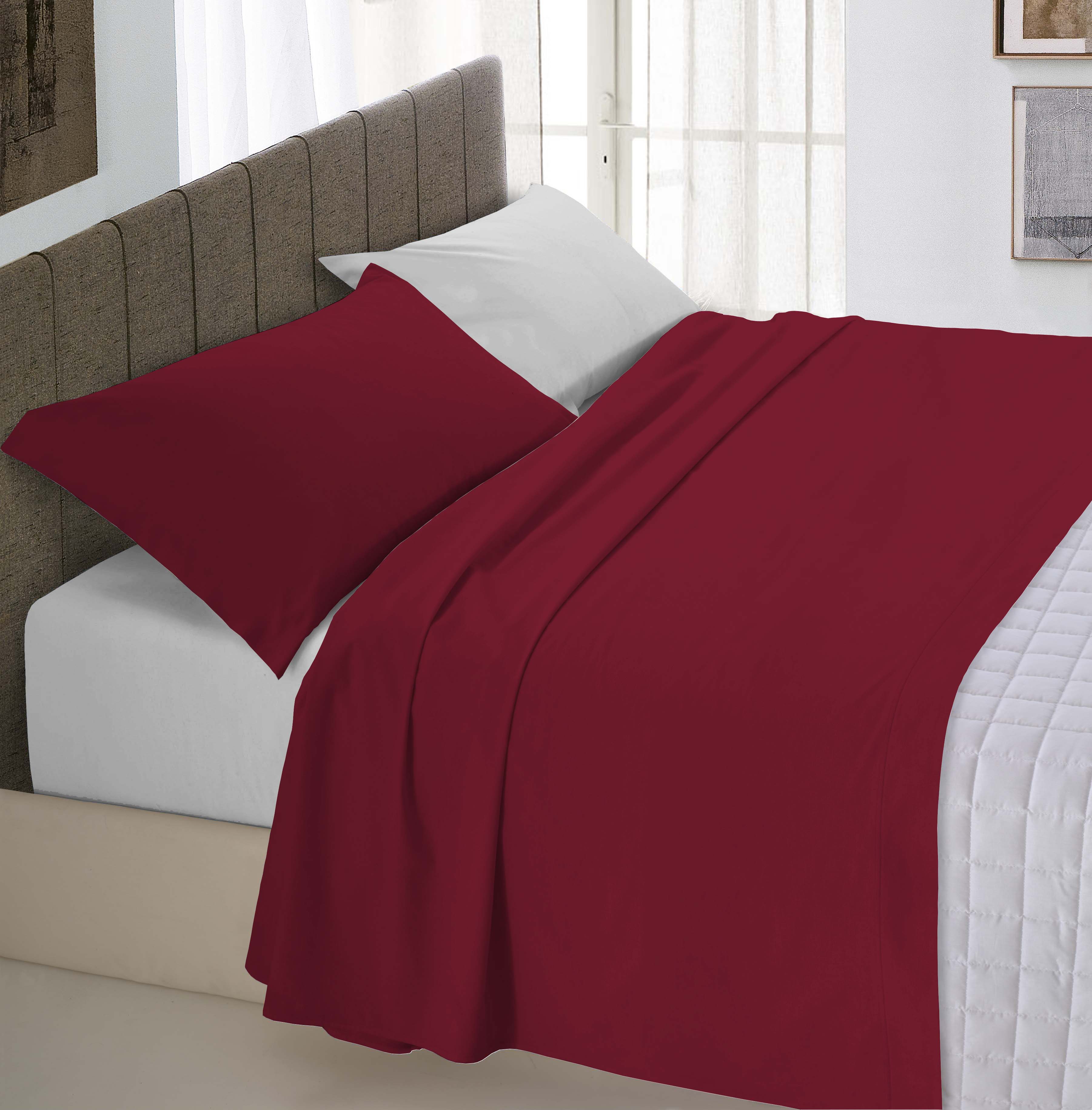 Parure de lit 2 places 100% coton carreaux gris