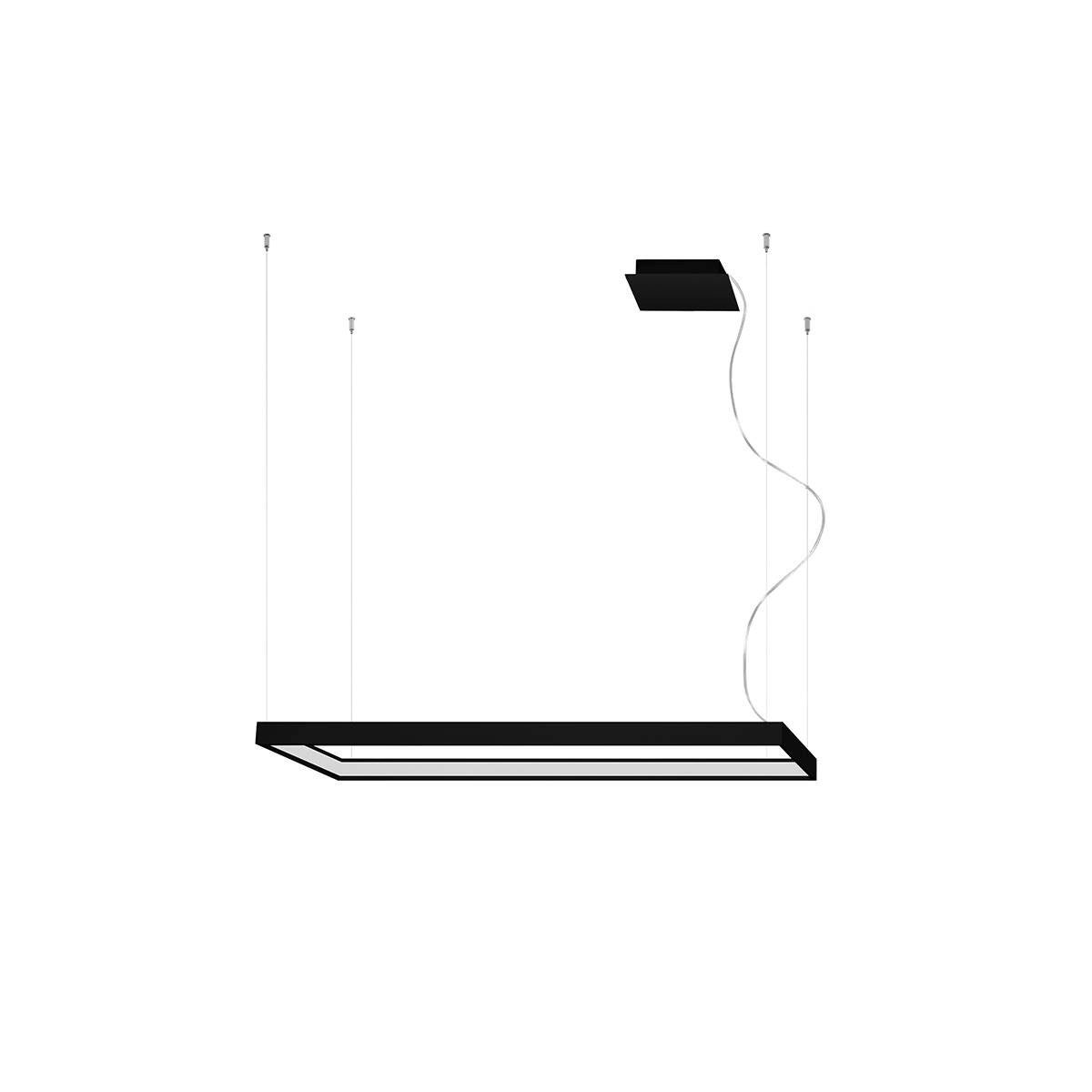 Lampa wisząca Tuula czarna LED 50W 4000K 5757lm wym: 150 x 100 x 30 cm aluminium Thoro Lighting