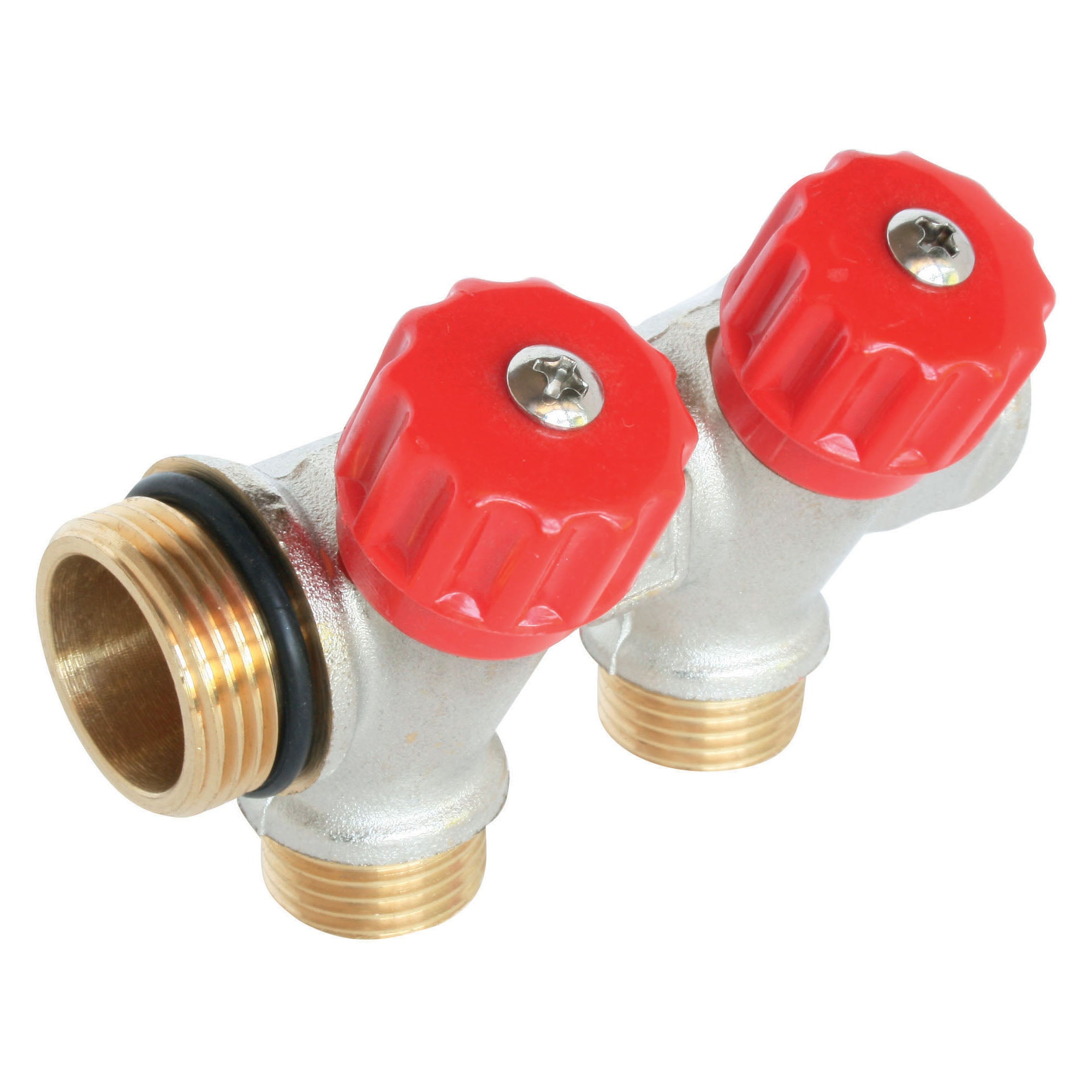 SOMATHERM FOR YOU - Nipplo in ottone - nichelato Doppio maschio 20/27