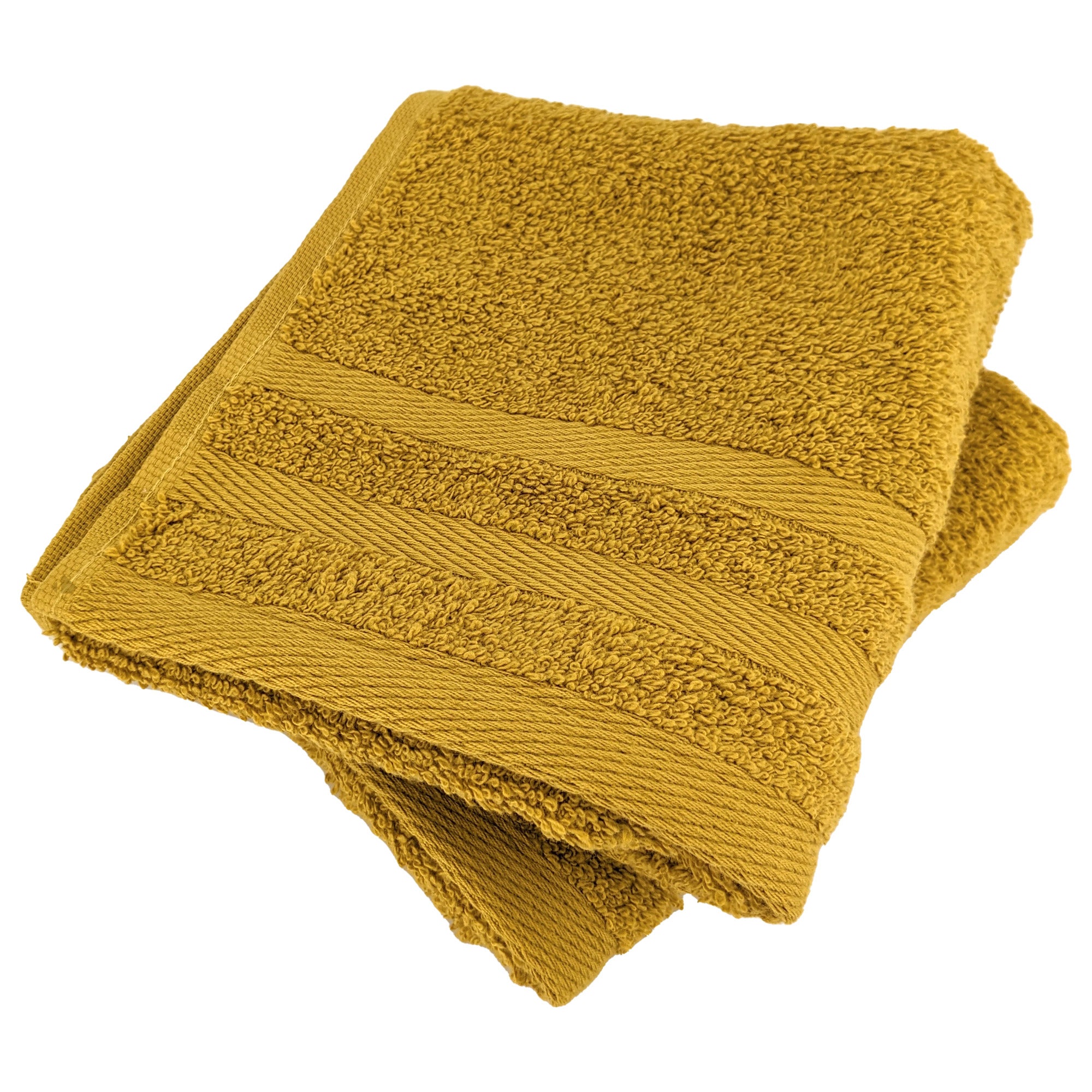 Serviette Invité Linnea 33x50 Cm - Coton Épais 550 G/m² - Coloris Kaki - Fabriqué Au Portugal