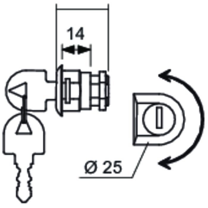 Barillet pour boite à lettre - Decayeux - 2
