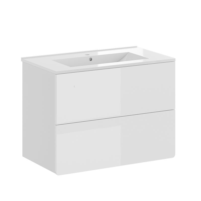 Vicco Zestaw mebli łazienkowych Izan, Biały, 2 części