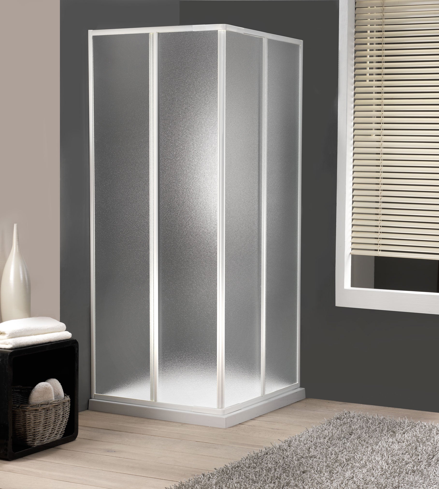Cabine douche 120 x 90 porte coulissante au meilleur prix | Leroy Merlin