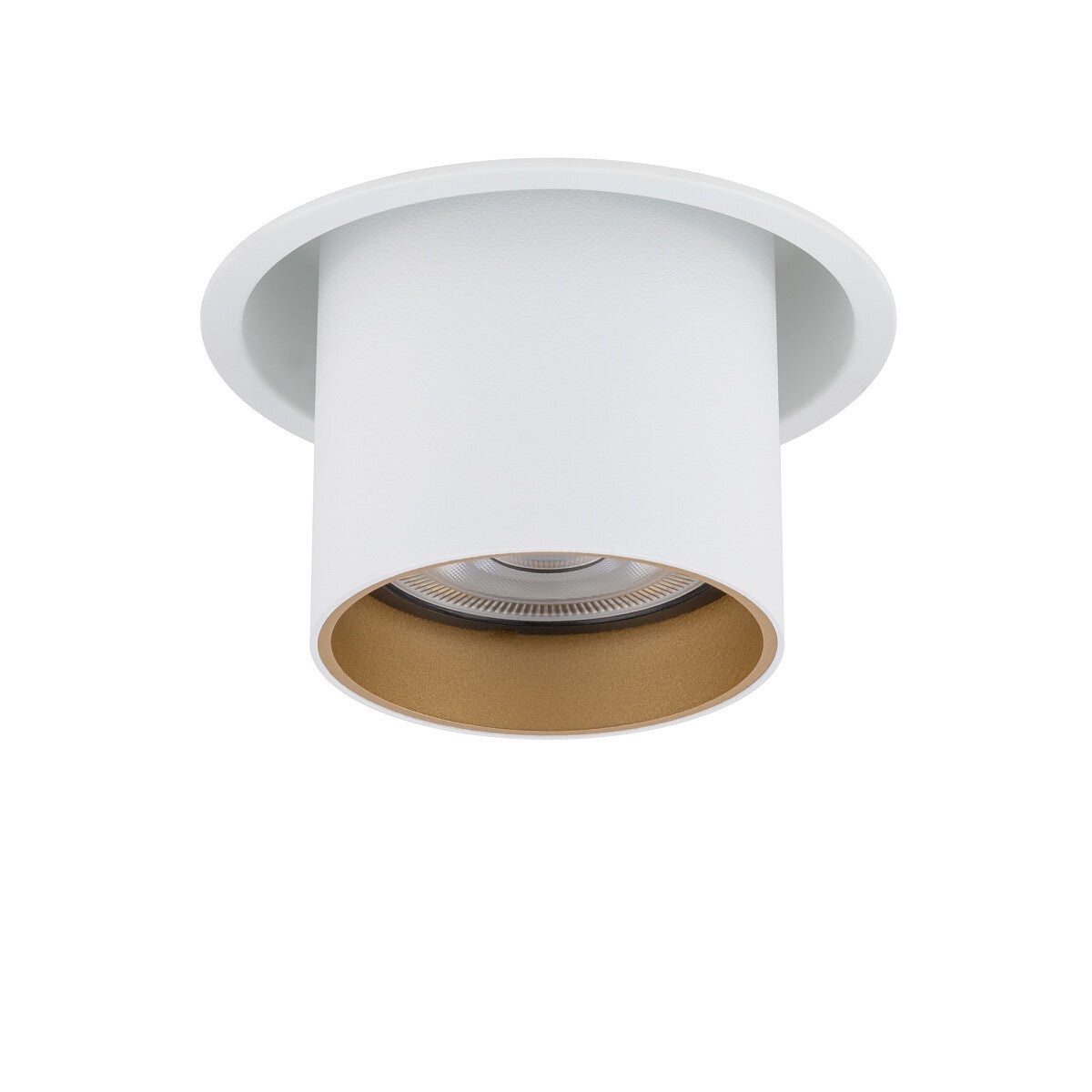 Oprawa sufitowa wpuszczana podtynkowa Mono Slide biało-złota 1xGU10x10W okrągła IP20 wym: 12,5 x 7,3 x 10 cm metal Nowodvorski Lighting