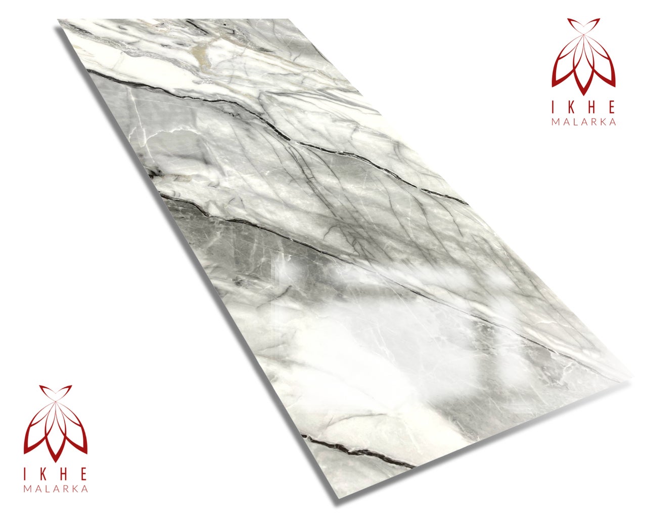 Panneau mural effet marbre – Revêtement PVC 120x60 cm | 2,5 mm | Résistant à l'eau, aux UV et à l'humidité | Alternative aux carreaux Grey01 - 6