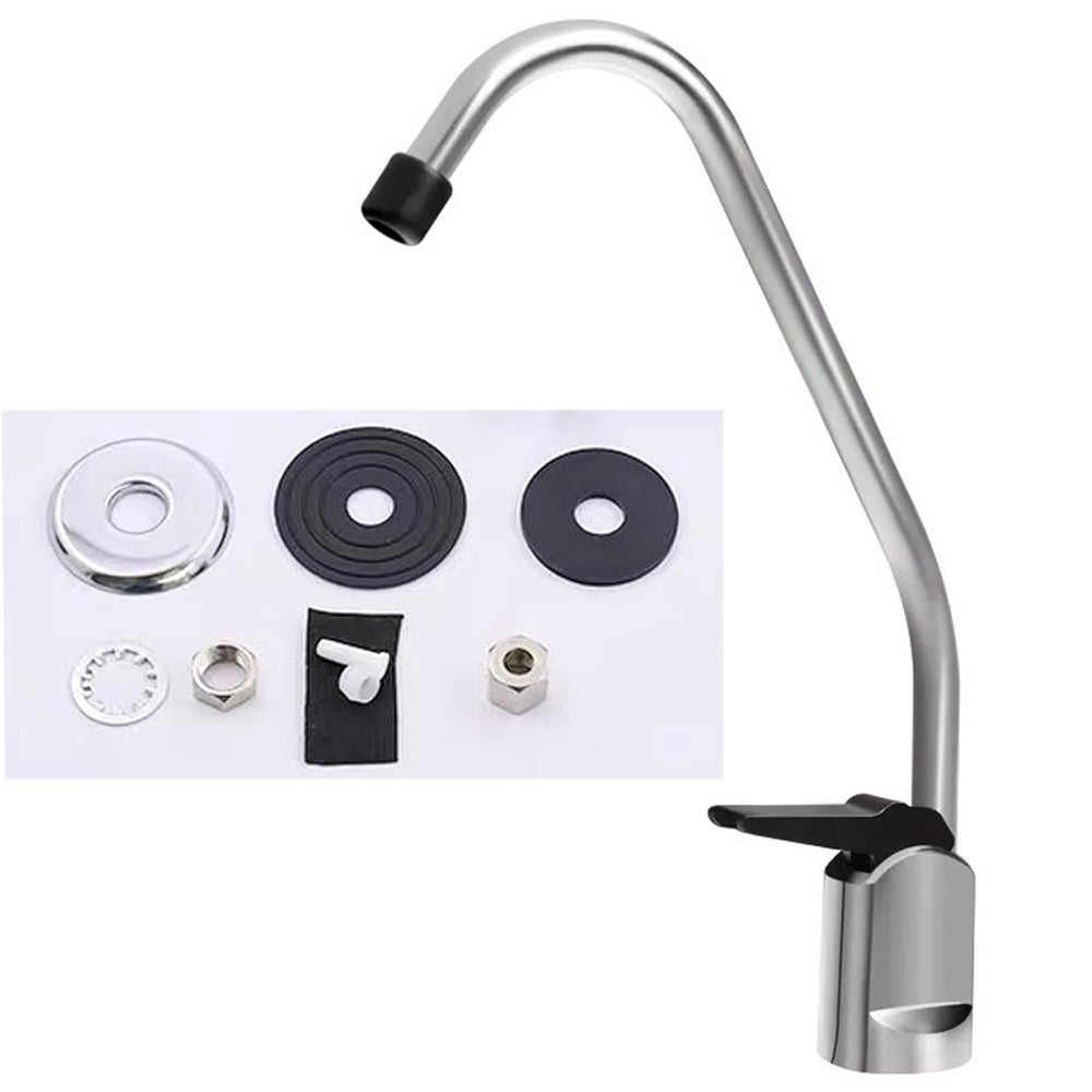 Kran z filtrem wody bezołowiowym do większości systemów odwróconej osmozy lub filtracji wody, wykończenie bezpowietrzne, do wody pitnej