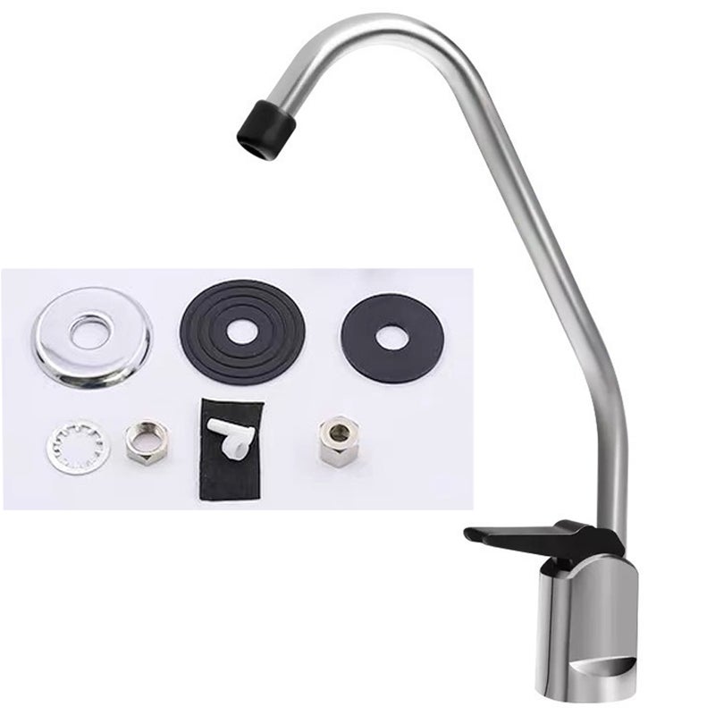 Kran z filtrem wody bezołowiowym do większości systemów odwróconej osmozy lub filtracji wody, wykończenie bezpowietrzne, do wody pitnej