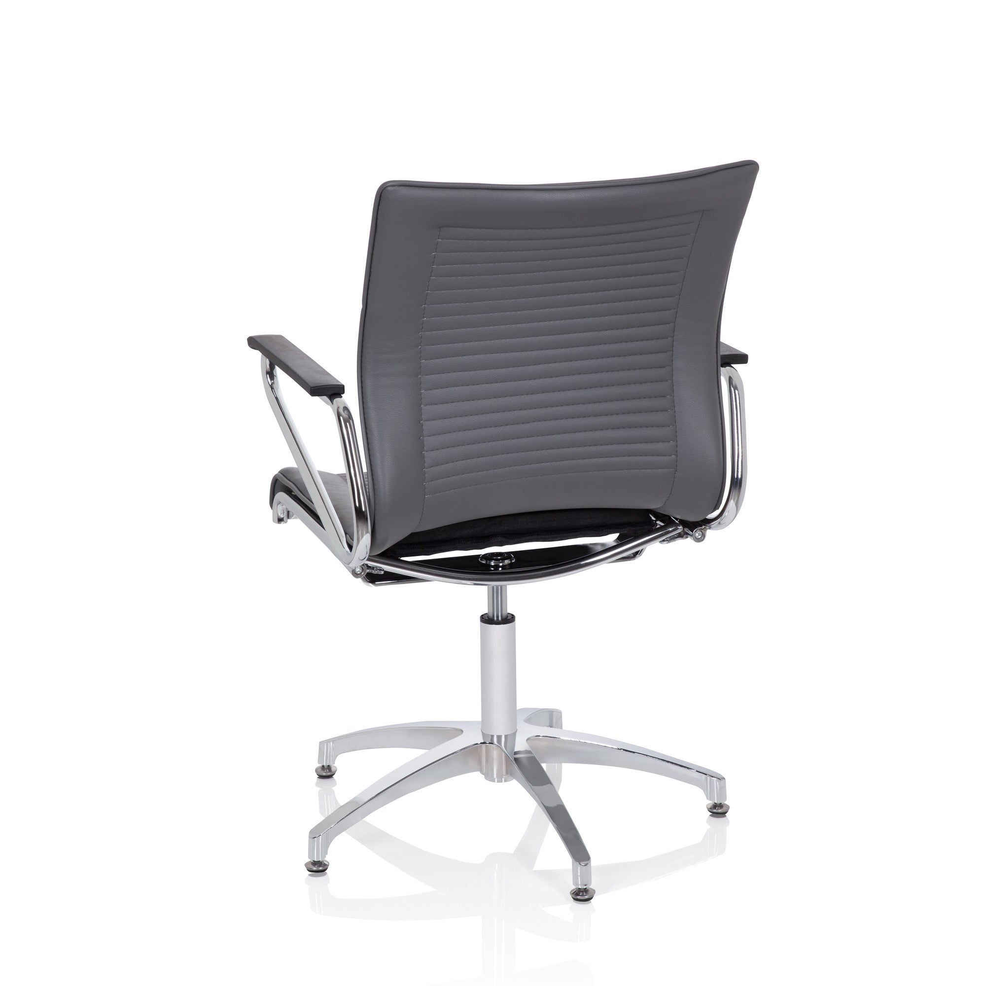 Sedia da conferenza / Sedia da visitatori / Sedia ASTONA V PU Grigio hjh OFFICE - 7