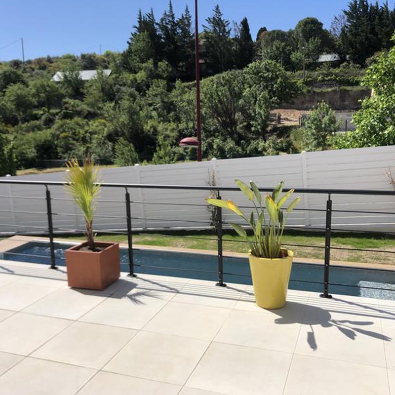 Poteau supplémentaire de finition noir pose à plat, Opalu KORDO - 2