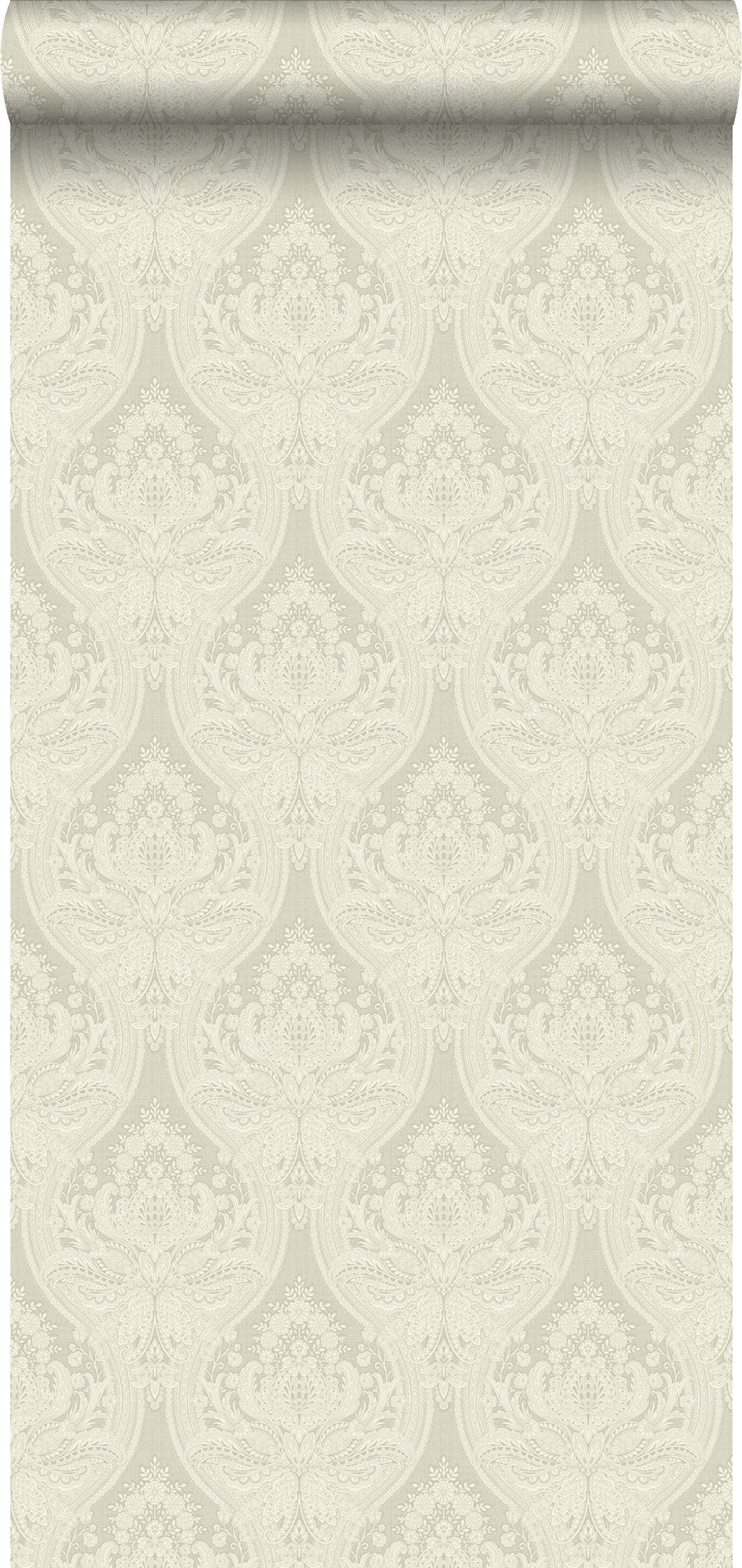 Tapeta druk barokowy brązowym - 53 cm x 10.05 m - ESTAHOME