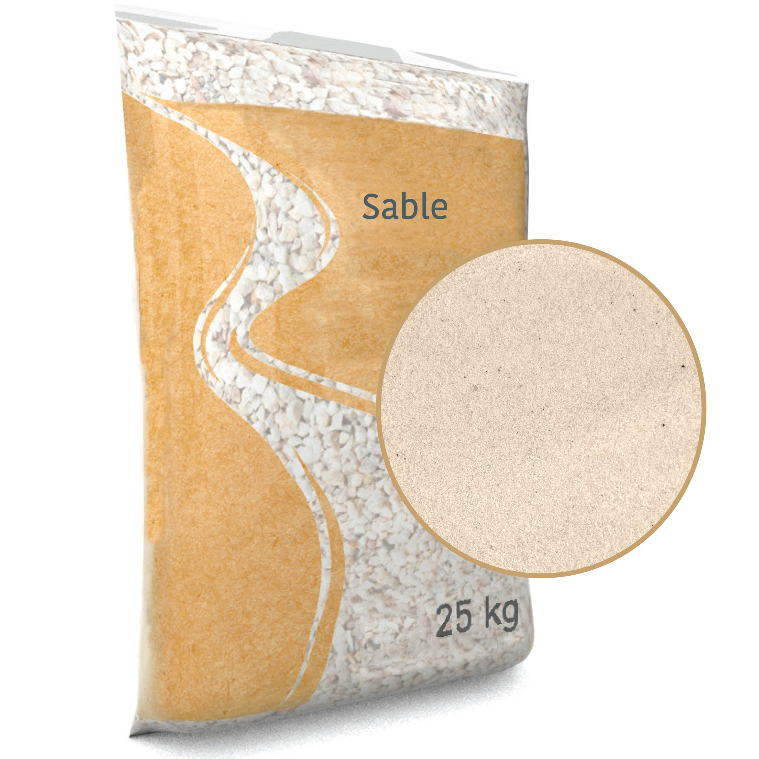 Sable de décoration blanc fin 0/1 en sac de 25 KG - 4