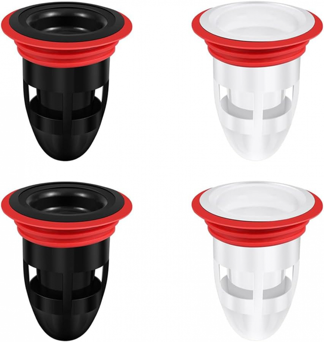 Conjunto peças válvula anti odor para sifão chão bonde duche com sifão chão apanhador cabelo para duche anti entupimento válvula anti odor para duche