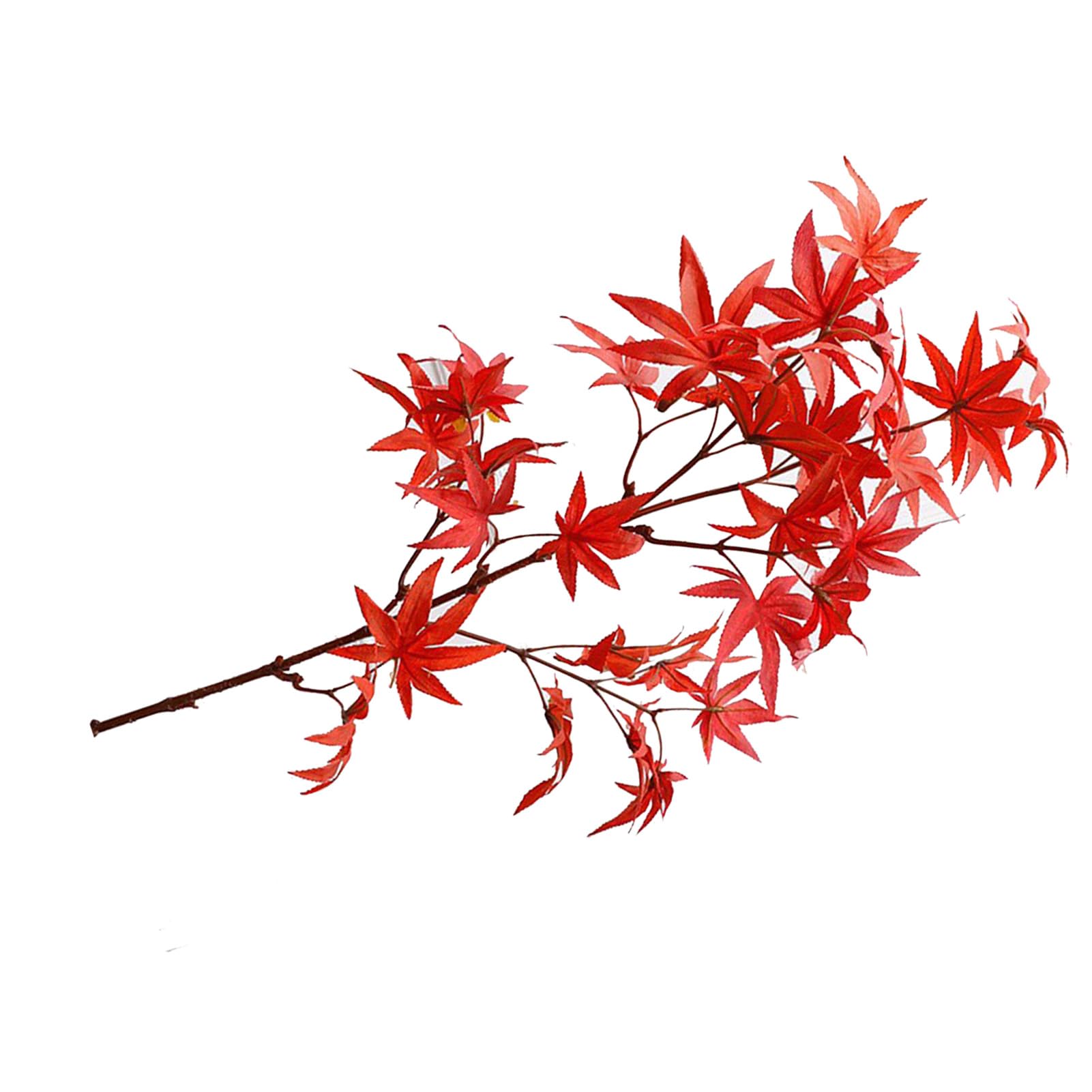 Feuillage artificiel Erable - décoration intérieur - H.100cm vert rouge F3