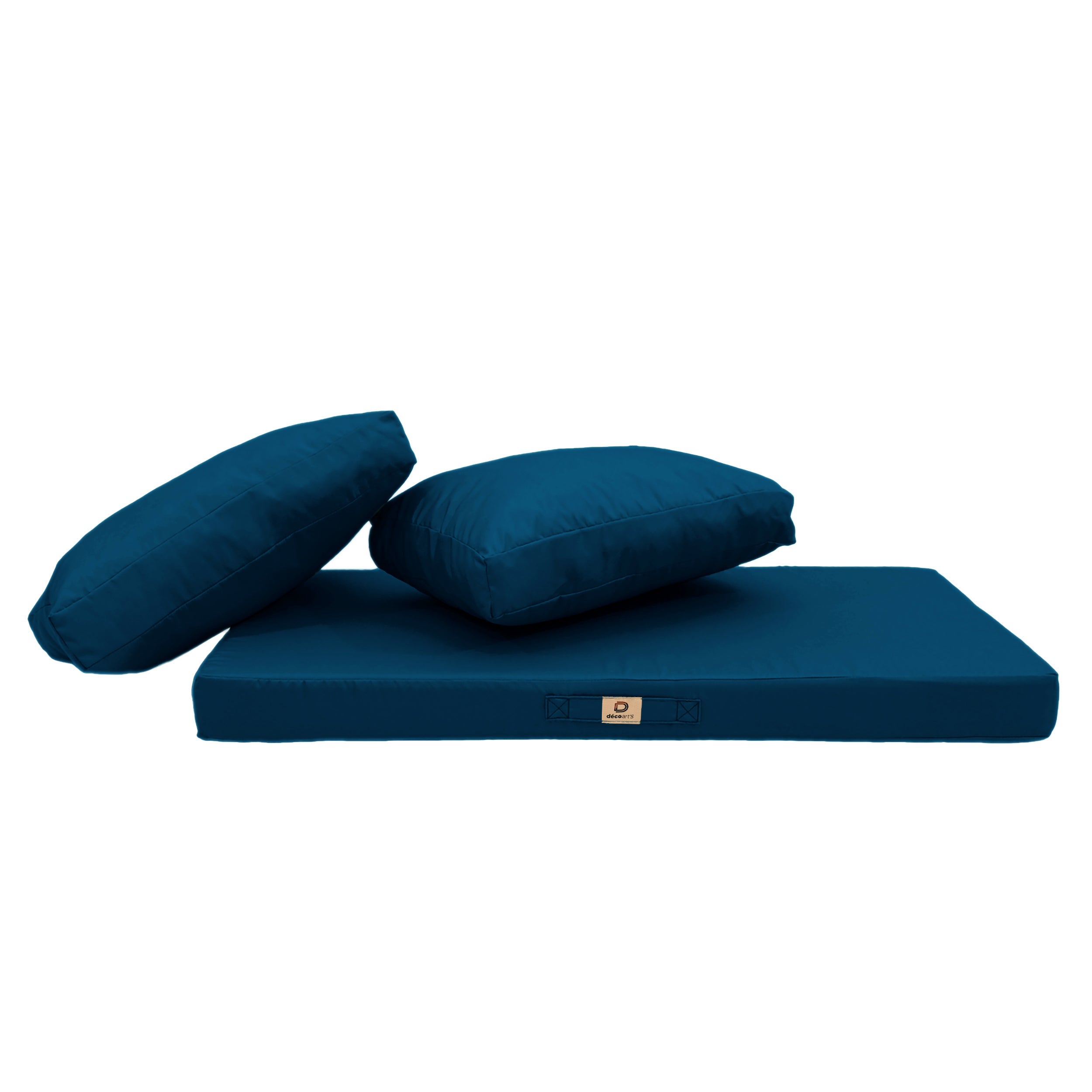 Coussins pour salon de jardin déhoussable 120x60cm Bleu pétrole - 4