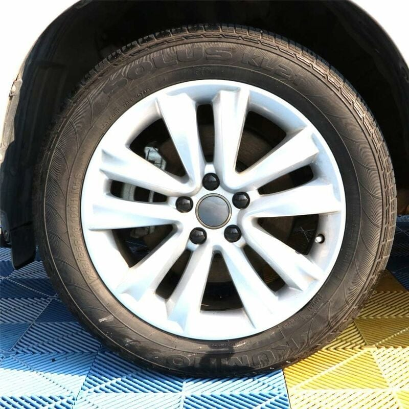 20 Copribulloni Dadi Ruota Auto, Con Strumento Di Rimozione, Diametri 17-19-21mm, Colori Argento, Blu, Rosso