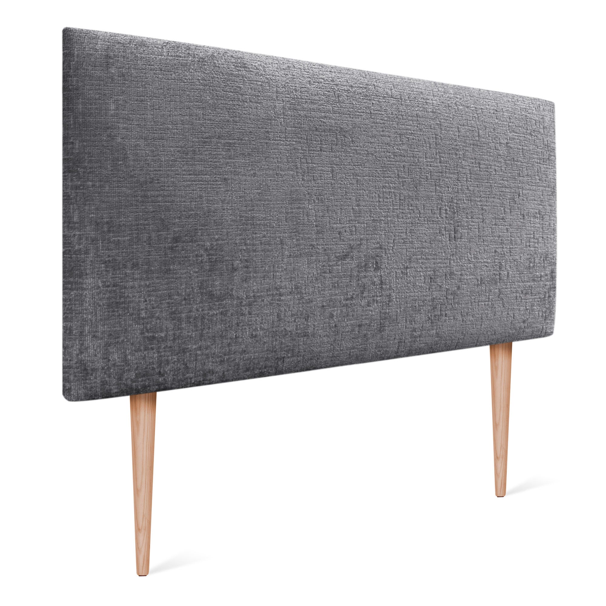 Testiera Letto Imbottita In Lino Naturale 220 Cm - Grigio Scuro, Moderna, Per Letti 200 Cm - Foto 12