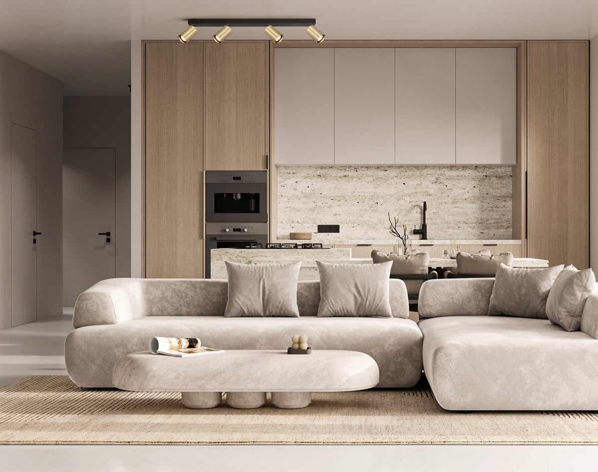 Lampa sufitowa wisząca Nesto mosiężno-czarna 4xGU10x10W wym: 13 x 60 x 5,5 cm aluminium Italux - 2