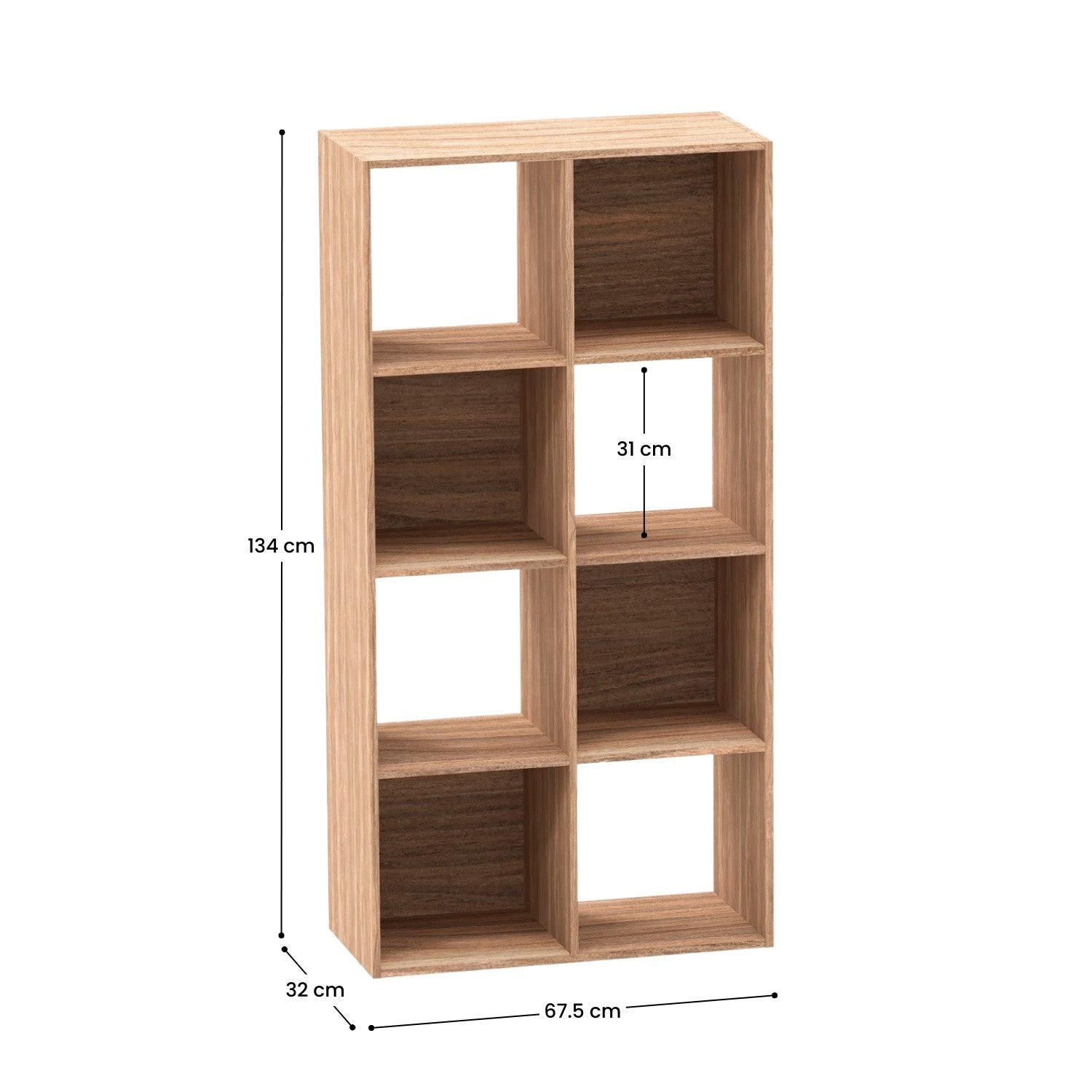 Etagère avec 8 Cubes SpaceQub 67,5x32x134cm 7house - 3