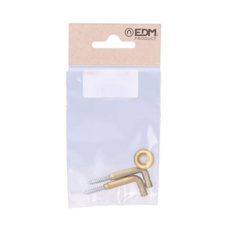 Aexit 10 Pièces Anneaux Rideau Avec Clips - Diamètre 25mm Ton Laiton, Crochets Draperie