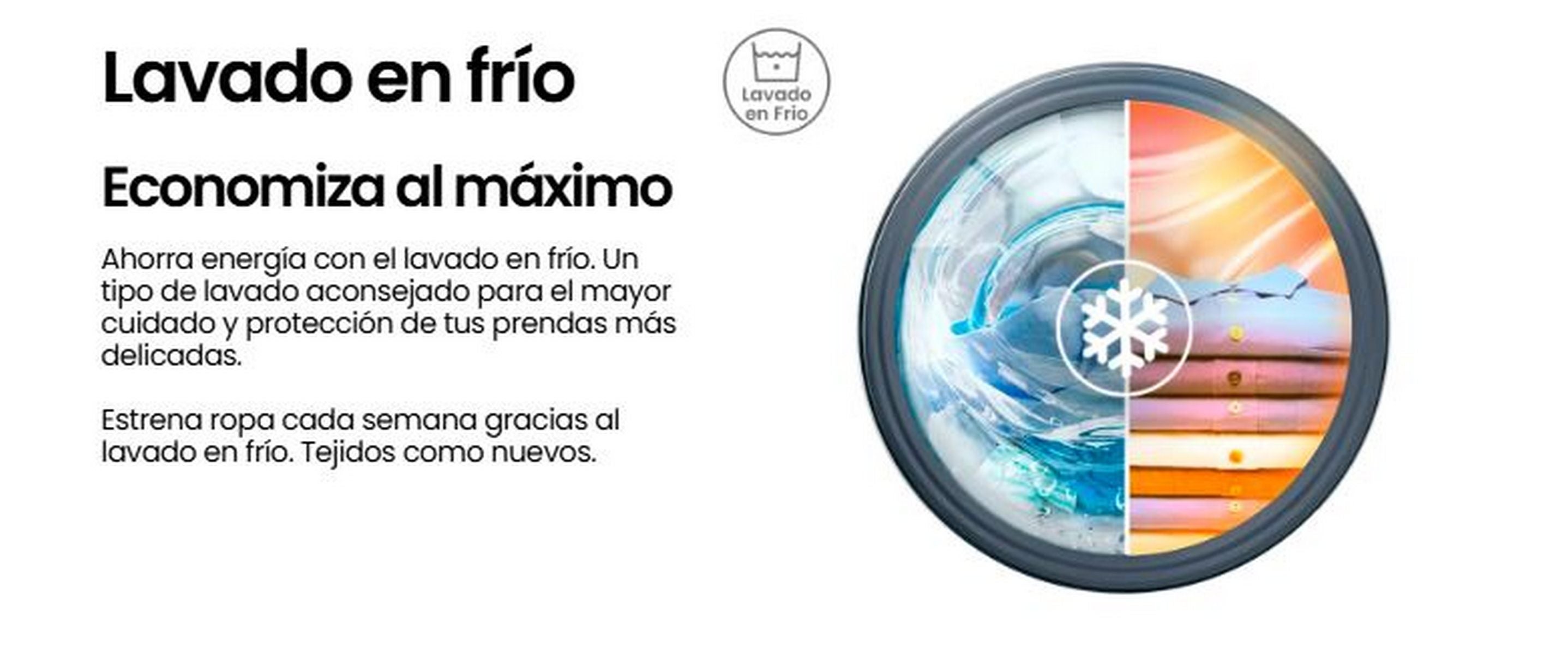 Lavaseca INFINITON WSD-A685B, 8 kg / 6 kg, 1400 rpm, A/D, Inverter, Blanco - 4