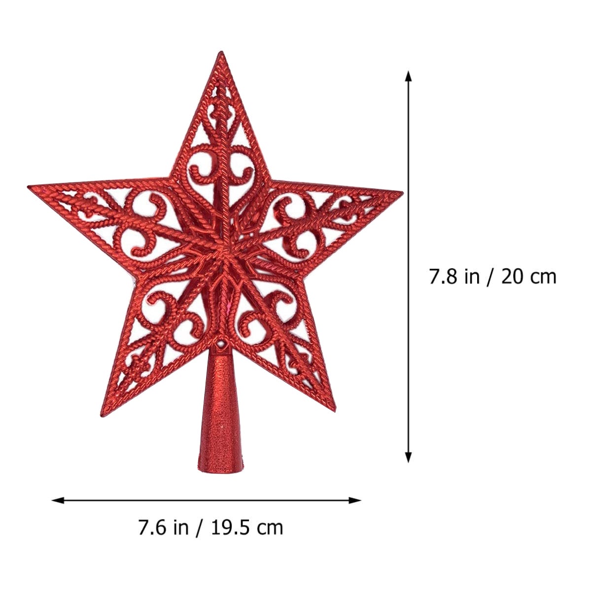 Puntale In Vetro Albero Di Natale Albero Di Natale Iridescente Verde Plastica Polipropilene (16 X 37,5 X Puntale Albero Di Natale Prezzi