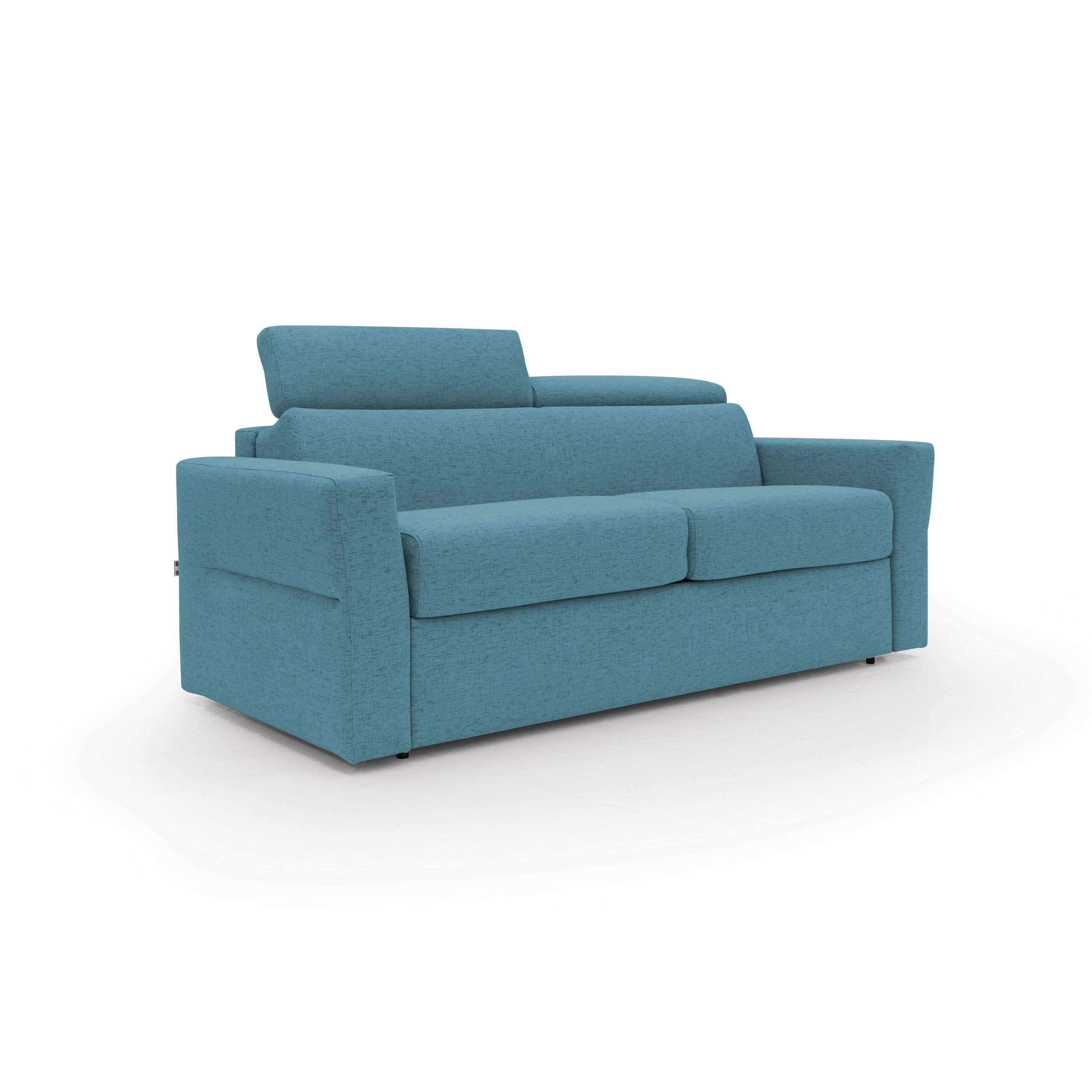 Avalon sofá cama con colchón de 18 cm de altura en tejido impermeable 200 cm (140x197 cm) gris