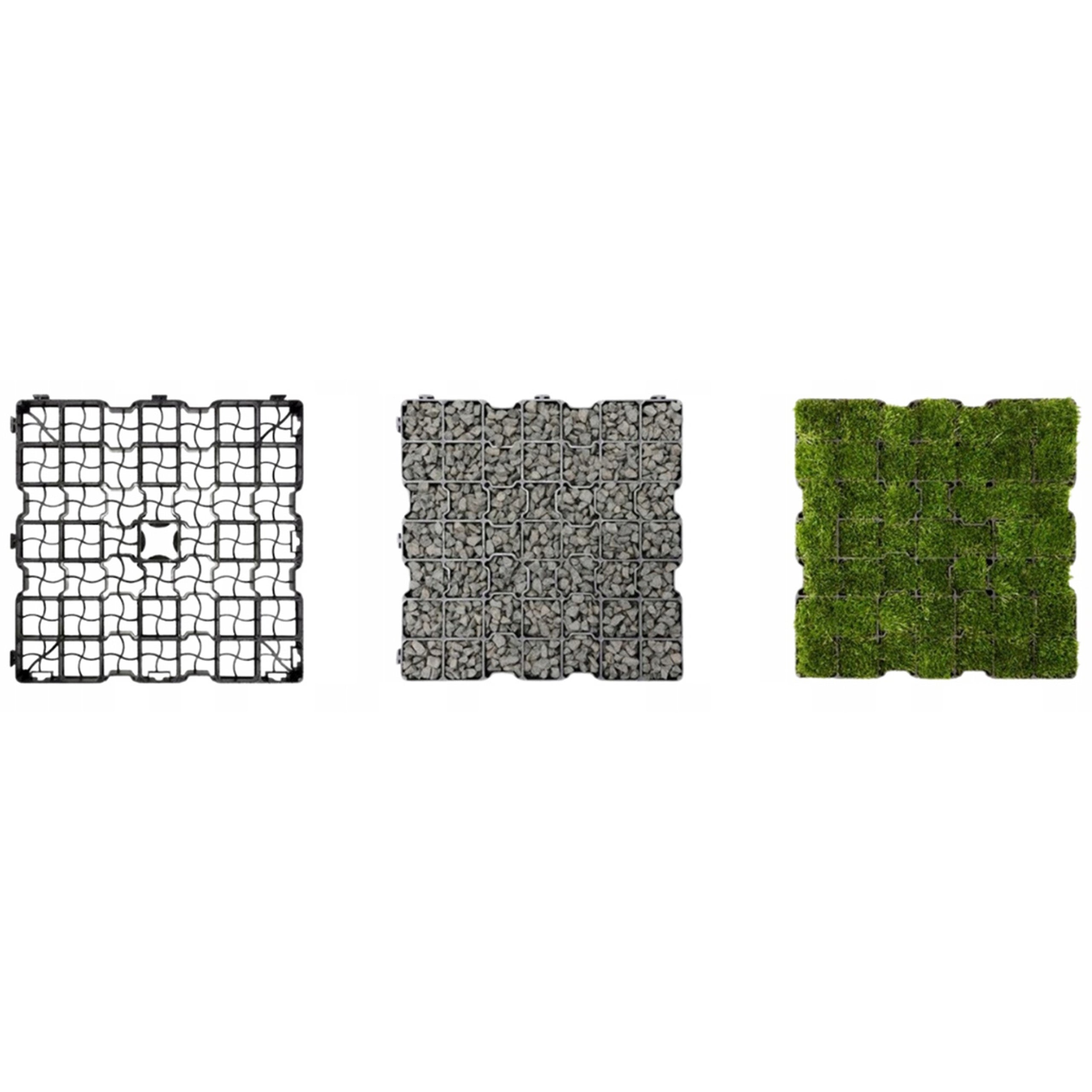 Stabilisateur de gravier 50 x 50 x 5 cm – parking et aire de stationnement - 5
