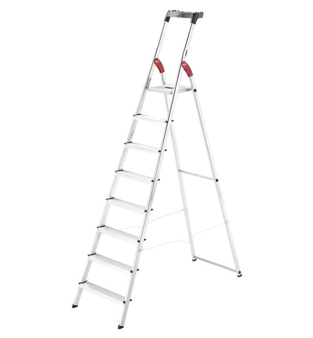 Escabeau 8 marches - Hauteur max. de travail 3.72m - 8508-001