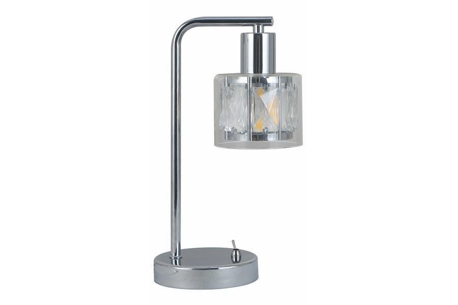 Lampa stołowa chromowana glamour Elmo 1xE14 40W REA538801-06 Reality