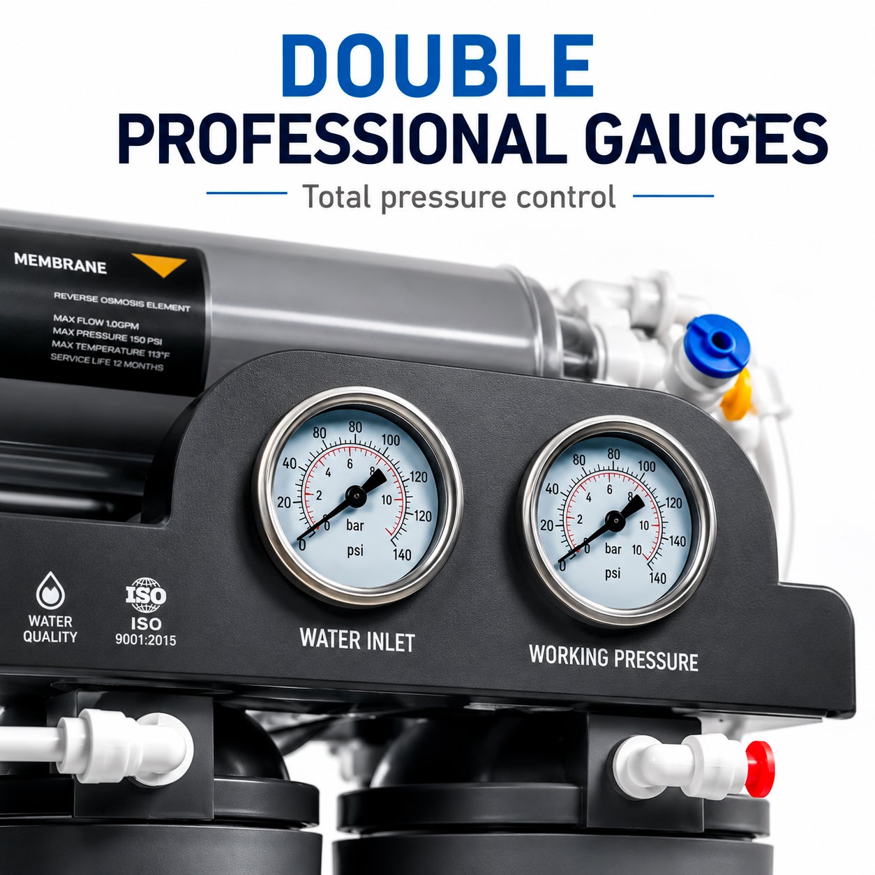 MAGIC PREMIUM Osmoseur Inverse Professionnel 5 Étapes NSF 2:1 avec Pompe Booster - 3