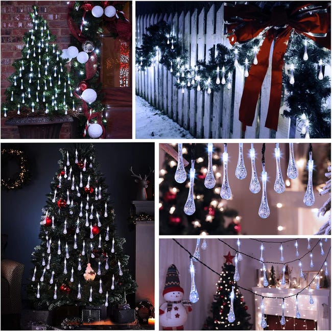 Luce a LED fata per esterno 8 modalità Flash con spina per le vacanze di natale Luce a LED fata per esterno 8 modalità Flash con spina per le vacanze di natale