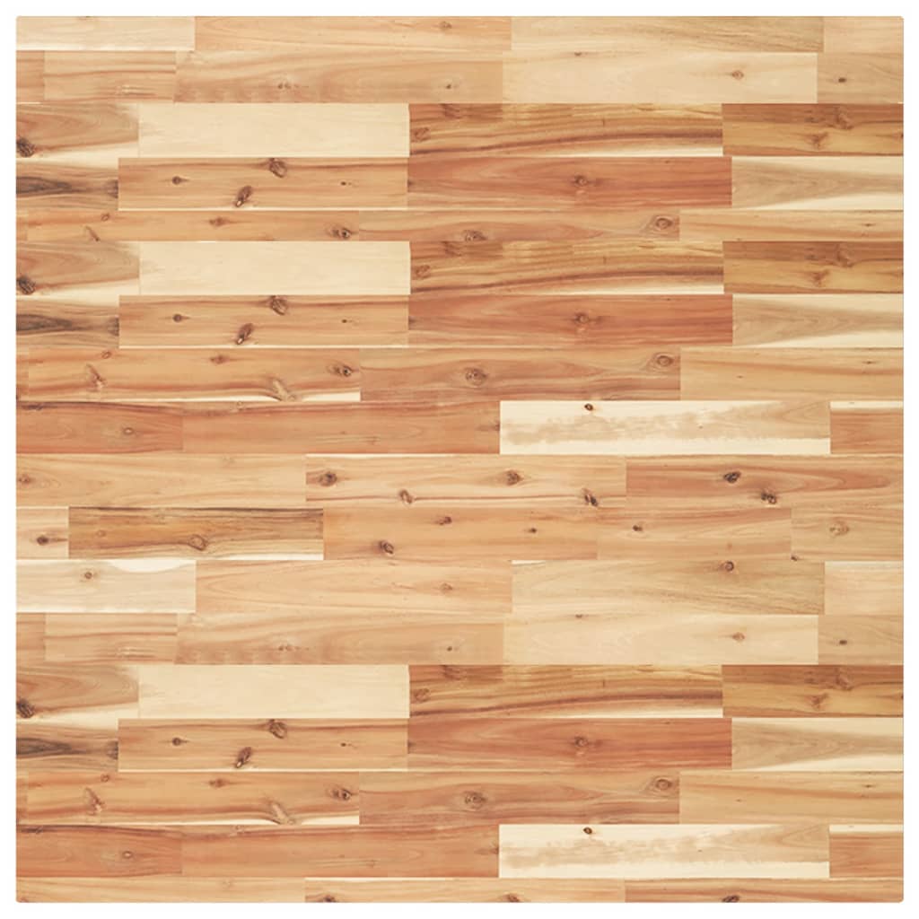Tablero de mesa | tablero de escritorio | superficie de mesa cuadrado madera maciza acacia 90x90x4 cm cfw76015