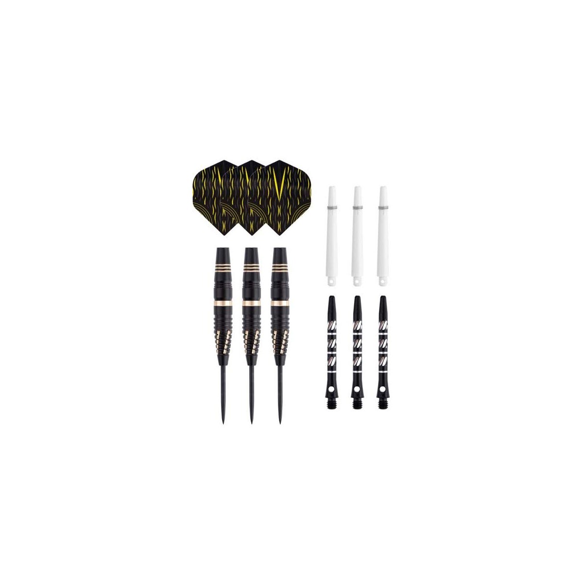Lot De 3 Fléchettes Soft Tip WayArrival - 18 G, Tiges Aluminium, 30 Pointes - Avec Étui