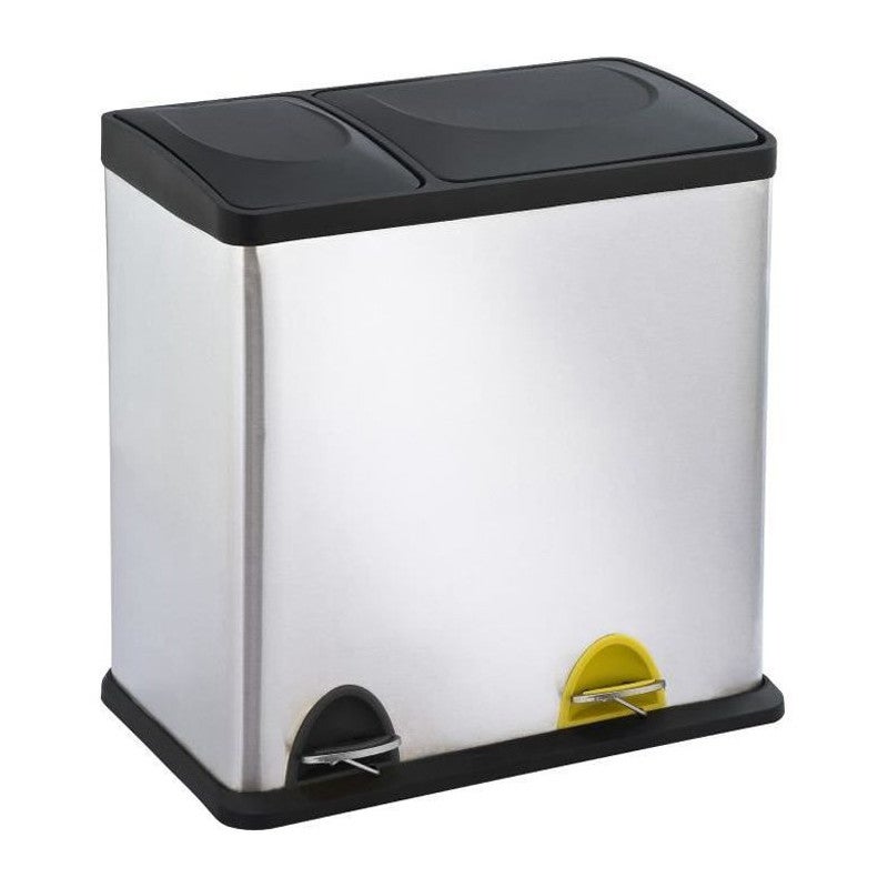 Pattumiera a pedale E-Cube rettangolare - 40 l