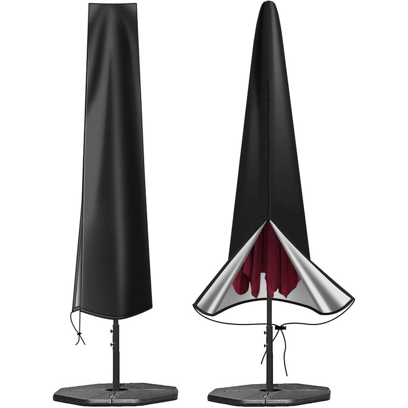 Pokrowiec na parasol z tkaniny Oxford 600D, wodoodporny, z zamkiem błyskawicznym (190*50*30 cm), odpowiedni do parasoli ogrodowych o długości od 9 do