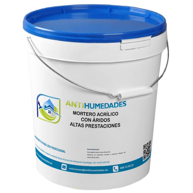 Mortier acrylique haute performance avec agrégats (25 kg, gris) - Élastique, résistant et imperméable, prêt à l'emploi