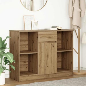 Credenza Rovere Marrone 102x33x75 cm in Truciolato