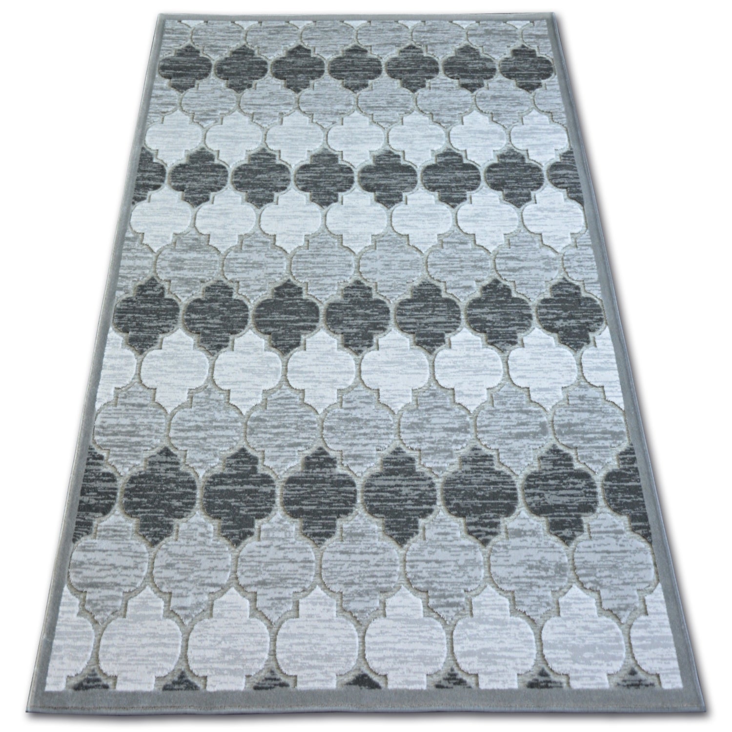 Dywan AKRYL YAZZ 3766 Grey Koniczyna Marokańska Trellis 80x150 cm