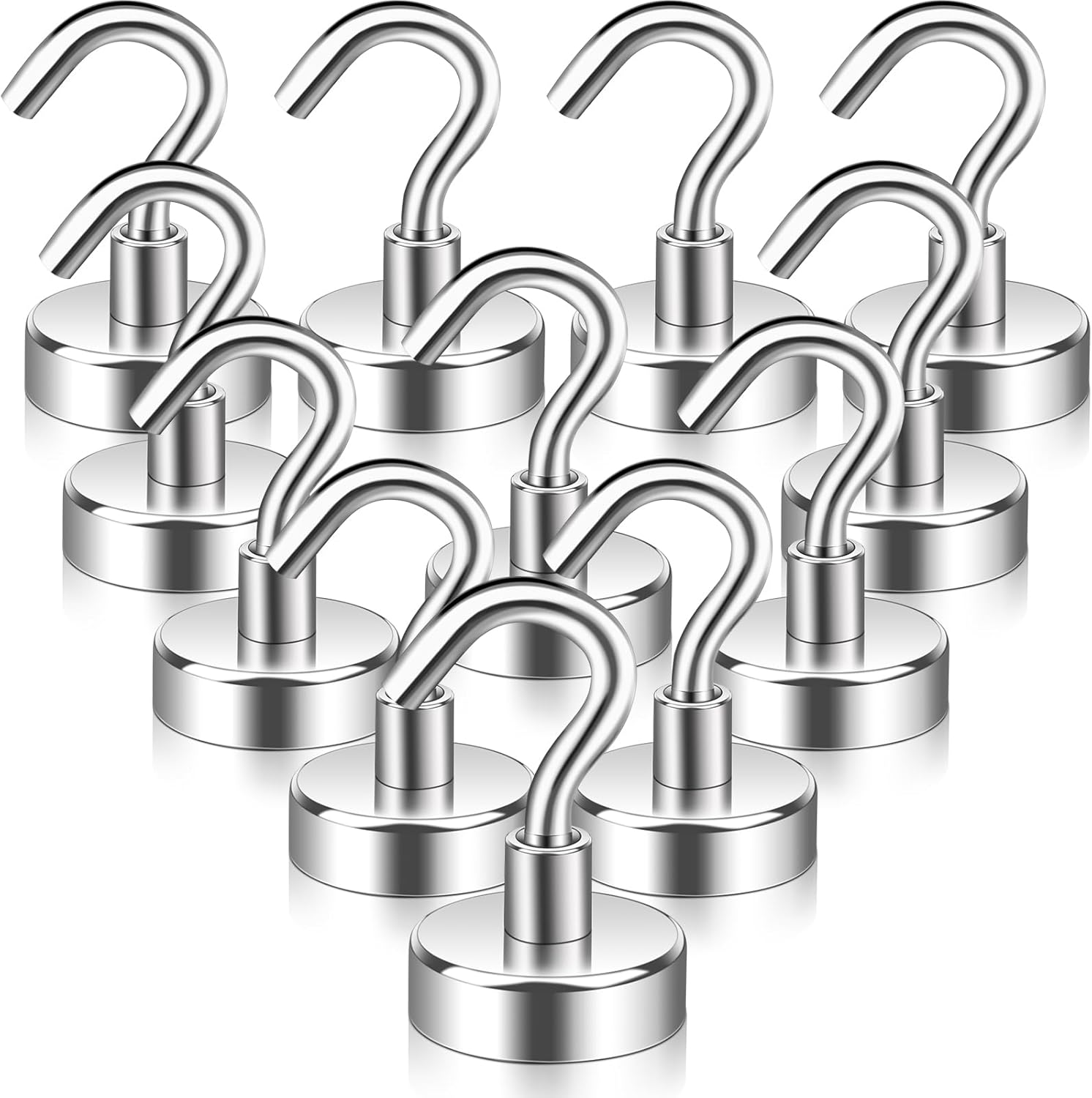 Lot De 16 Fermetures Magnétiques Puissantes | Aimants Néodyme Pour Moustiquaires, Rideaux Occultants, Stores | Adhésif Facile à Poser Aimants Pour Moustiquaire