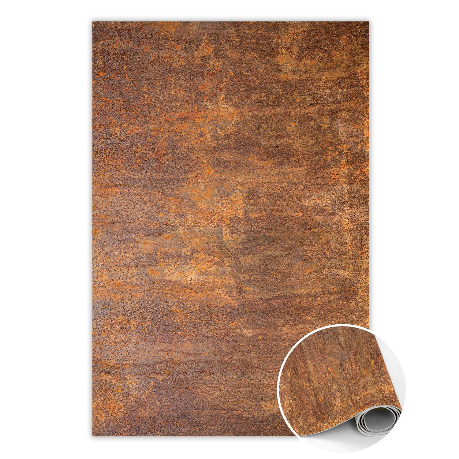 Dywan PCV zardzewiała blacha industrialna, chodnik winylowy do przedpokoju 80x120 cm – Tulup