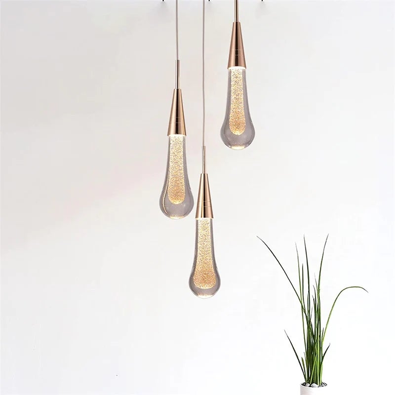 GOECO Plafonnier LED en cristal au design nordique moderne, éclairage d'intérieur, luminaire décoratif d'intérieur, idéal pour une chambre à coucher - 9