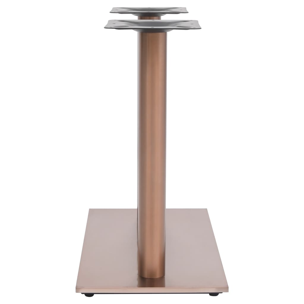 Perna de mesa bistrô em aço inoxidável latão 70x40x72 cm - COMFORTXL - 3