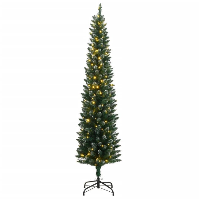 vidaXL Albero di Natale artificiale slim 150 LED 120 cm vidaXL Albero di Natale artificiale slim 150 LED 120 cm