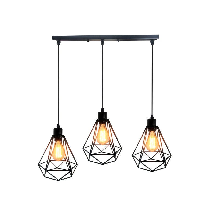 Lampa wisząca Alambra SORO 3xE27 czarna EDO777195 EDO SOLUTIONS - 2