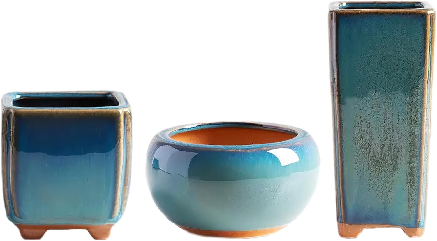 Set Di 2 Vasi Da Parete Geometrici In Ceramica Nera, Per Cactus E Piante Grasse, Decorazione Interna, Varie Misure - 5
