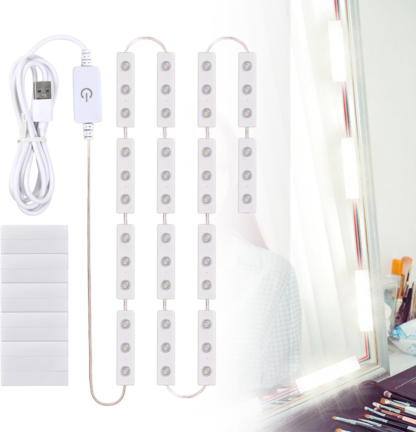 NETTLIFE Lumière d'armoire LED de cuisine avec capteur de mouvement