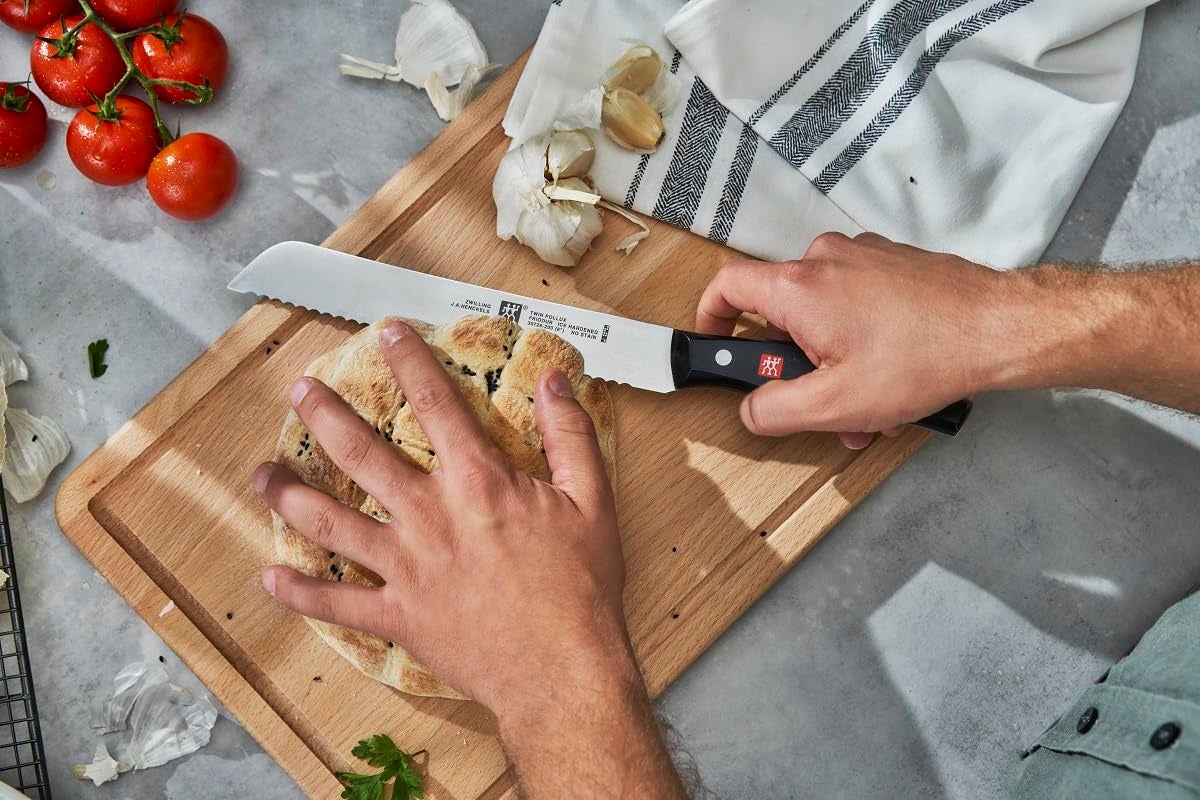 ZWILLING Coltello da pane, Lunghezza lama: 20 cm, Lama Seghettata, Acciaio Inox /Impugnatura in Plastica, Twin Pollux - 4