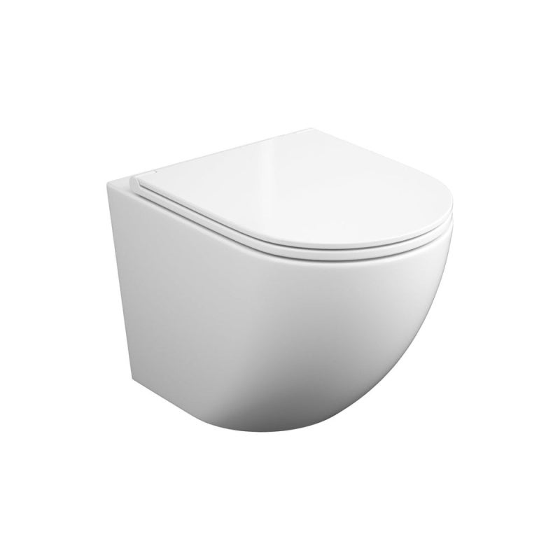 BÂTI SUPPORT ROCA ACTIVE PACK CITERNE ENCASTRÉE ET BOUTON BLANC BRILLANT AVEC LE TOILETTE SUSPENDU ROUND SMART 52CM TOR 3 AVEC SIÈGE FIN - 4